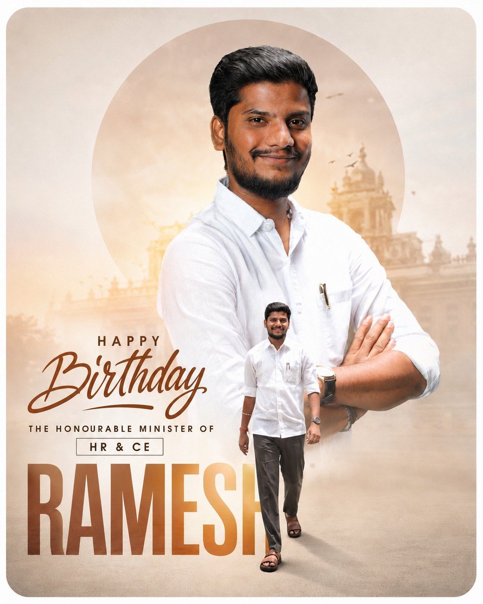 XMovieHolic's tweet photo. அமைச்சர் ரமேஷ் அவர்களுக்கு மனமார்ந்த பிறந்தநாள் வாழ்த்துகள்.

எளிமை, அர்ப்பணிப்பு, மக்கள் சேவை என உங்கள் பயணம் என்றும் சிறக்கட்டும்.

#HBDRamesh https://t.co/GuSpFBY0hT