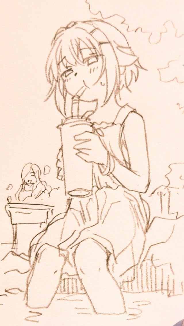 sakaki_fff's tweet photo. 夕方らくがき幸子
川辺でのんびり(uωu*) https://t.co/HprwaEu2bS