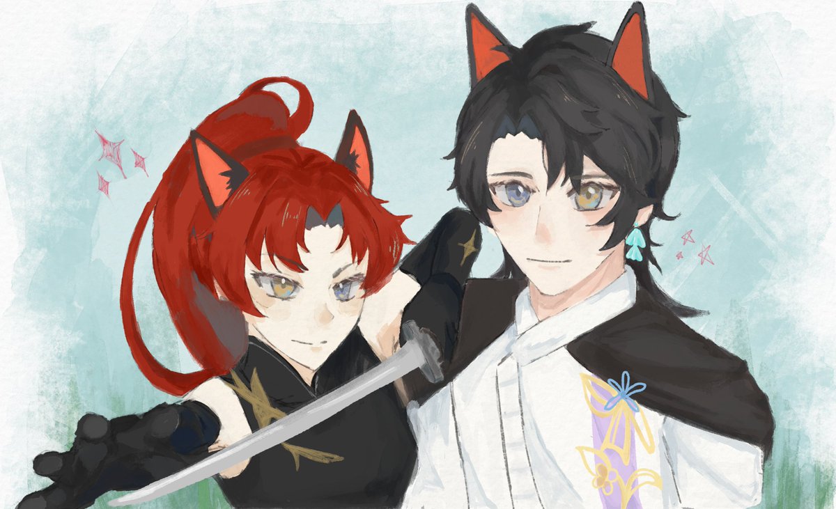 Planted_Ino's tweet photo. Exchanged OCs with @akka_seki  （〜^∇^)〜

This was so fun to draw ! ! Tysm :3 https://t.co/bQFGHaqvX1