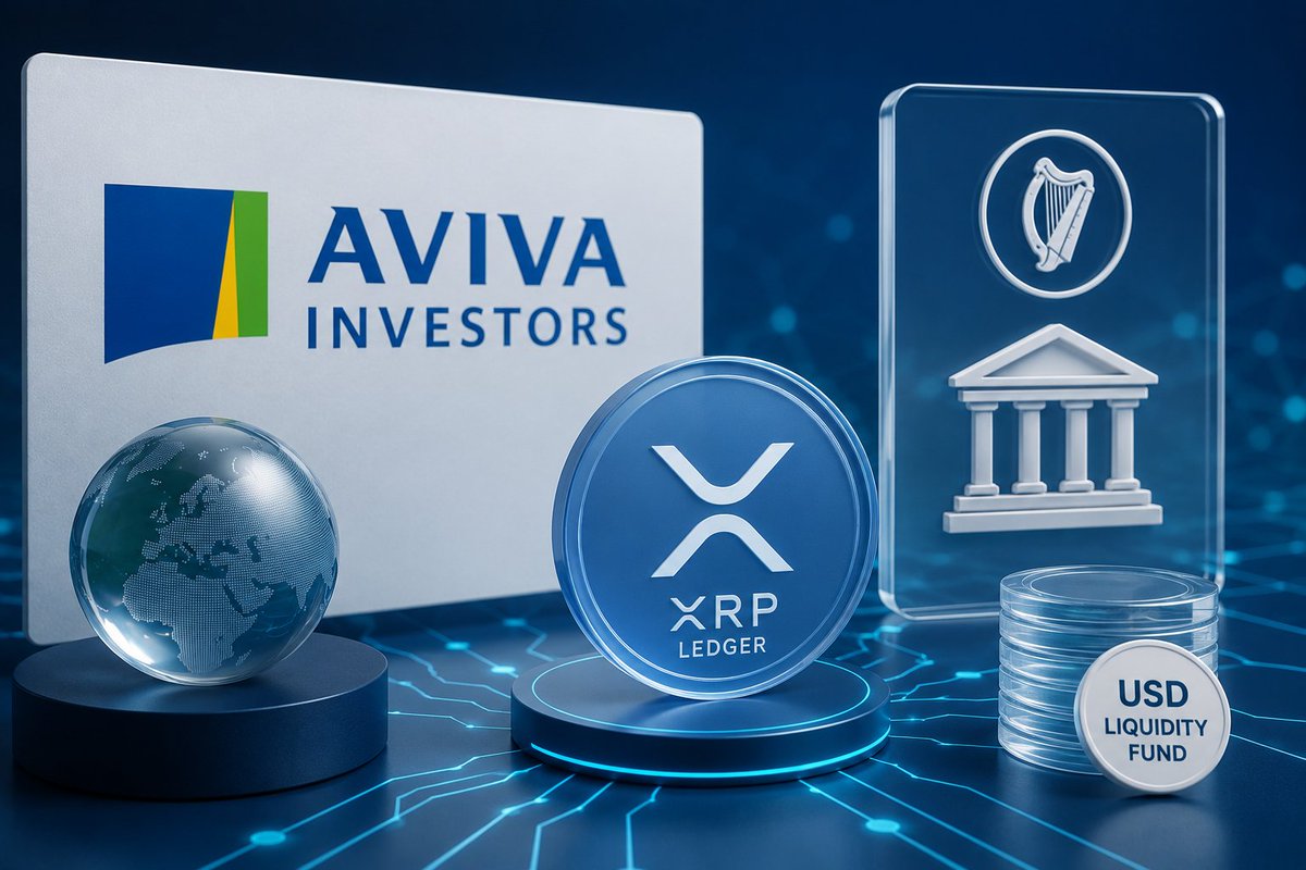 KoinSaati's tweet photo. 🗞️ İrlanda Merkez Bankası'ndan gerekli düzenleyici onayı alan #AvivaInvestors, ABD Doları Likidite Fonu'nun tokenize pay sınıfını #XRPLedger üzerinde kullanıma açtığını duyurdu. Bu adımla şirket, tokenize fon ürünlerini blok zincir altyapısına entegre etme sürecini genişletmiş oldu.
