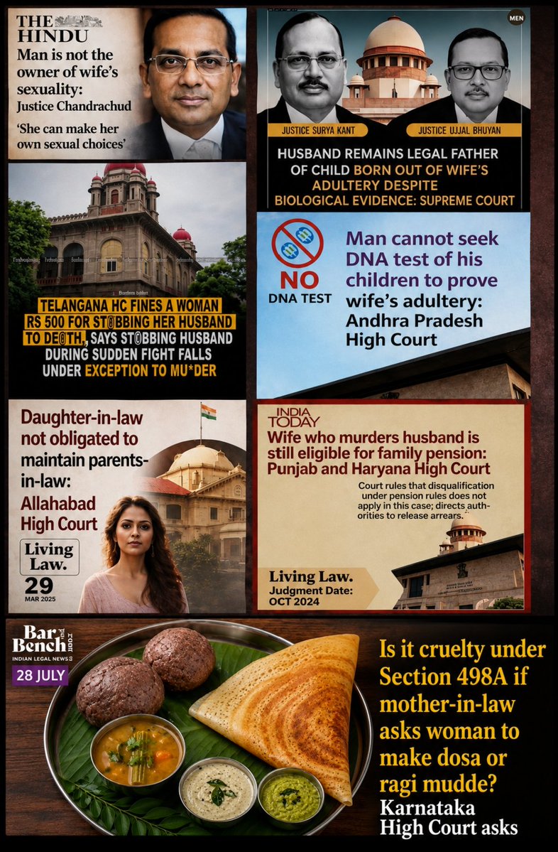 TrumpSaveBharat's tweet photo. Indian men after learning matrimonial laws:

Husband is not the owner of wife’s 
sexuality
Cannot ask for DNA test
Still legal father of adulterous child
Wife stabs you = ₹500 fine
Murder husband = still get pension
Ask for dosa = 498A

Final decision:
Marriage is temporary.
Himalayas is forever. 🏔️