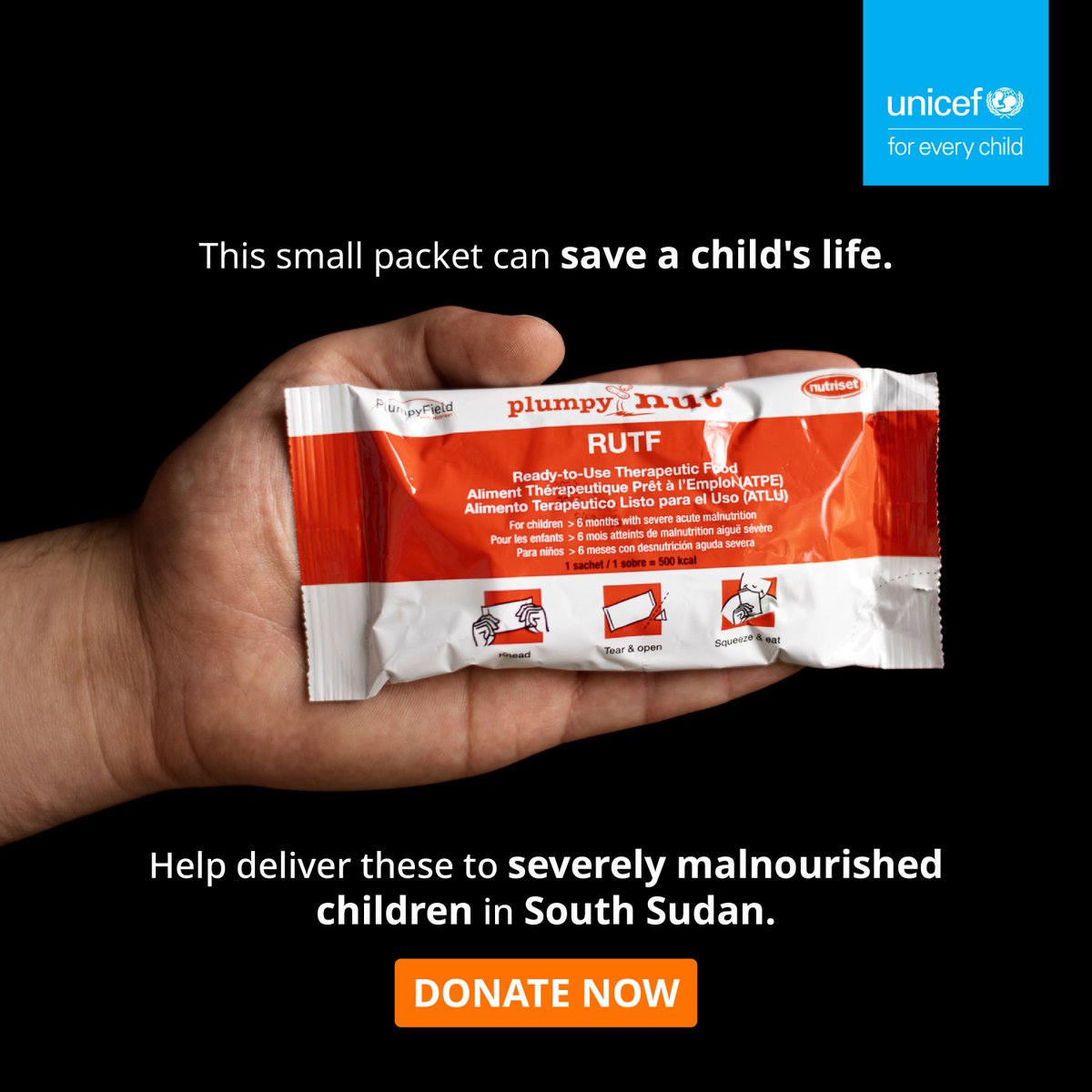 UNICEFKenya's tweet photo. Severe malnutrition can be life-threatening.

Your support can help UNICEF deliver ready-to-use therapeutic food where it’s needed most.

Donate now: https://t.co/L0SzmdRo57 https://t.co/yWgsEny2EF