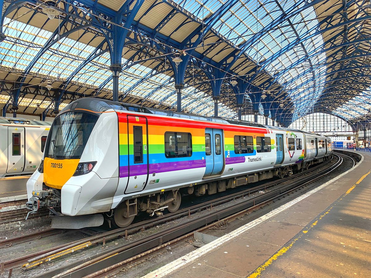 TLRailUK's tweet photo. 🌈 Heading to Pride this weekend? We've done the hard work for you

Our planning team have made sure that we can run longer trains, and more of them, to ensure your journey to Brighton is a breeze. We have lots of friendly staff on hand at our busiest stations to help you get to where you need to be.