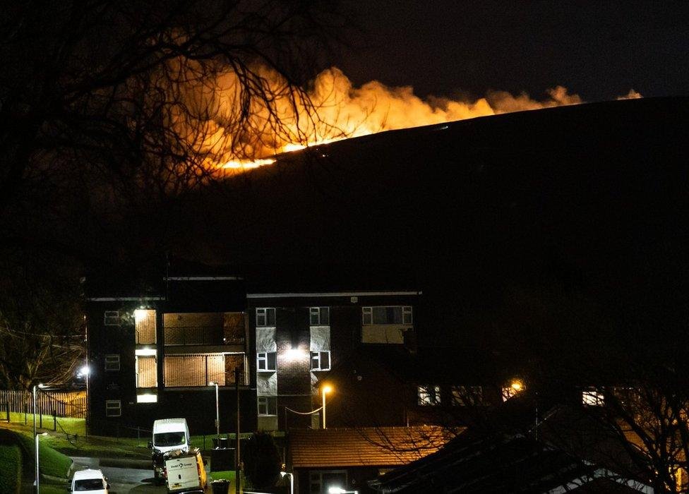 DaveKent101's tweet photo. Wildfires - guess what?🤔🤔🤔

'Cool Burning' is a centuries old farming practice which removes the older long shoots, allowing newer  and more nutritious shoots to come through, which benefit sheep for grazing and birds for nesting.

Natural England has banned 'cool burning' on Heather moorland, claiming that it harms the environment. Yet another 🐂💩 policy under that old chestnut of 'Rewilding'🤨
Without 'Cool Burning', flammable growth is left to build up which causes damaging wildfires which burn down to the Moss layer and into the peat itself.

Despite Natural England admitting that stopping Cool Burning increases the risk of wildfires, they are looking to spread the ban to other areas. This despite the National Fire Chiefs Council issuing a clear warning that these restrictions would endanger firefighters and the public.🤦‍♂️

Sadly organisations such as the RSPB and the National Trust are also swallowing this rewilding nonsense and banning tried and tested policies which help to prevent fires and benefit the environment.

So called policies approved by Natural England include 'rewetting' which set up a series of small dams across the land in question to slow water run off.
In a drought though this is useless as a fire on a RSPB managed heather moor earlier this summer, employing this practice showed.
The fire was so intense that it covered Manchester in smoke, and was only stopped on the outskirts of the city when firefighters and gamekeepers dug a firebreak on the outskirts of the Stalybridge estate.

Yet the firefighters and gamekeepers involved were worried that Natural England would prosecute them for building a firebreak - something that they had banned too!🤦‍♂️

Just like the cultish fools who ban dredging rivers and cause floods as a result, the same are in abundance in Natural England. Until these incompetent leftists are removed from our Establishment, then the danger will remain.