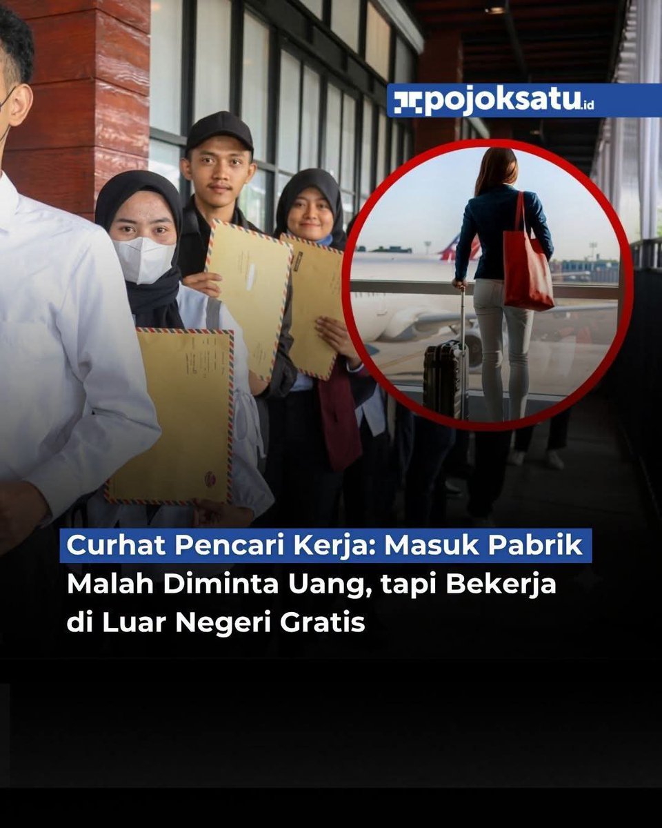 AH27802154's tweet photo. Sulitnya memperoleh pekerjaan 
di dalam negeri akibat persyaratan 
yang dinilai memberatkan membuat 
sebagian anak muda mulai 
pertimbangkan bekerja di luar negeri. https://t.co/Gn2t8bcbXS