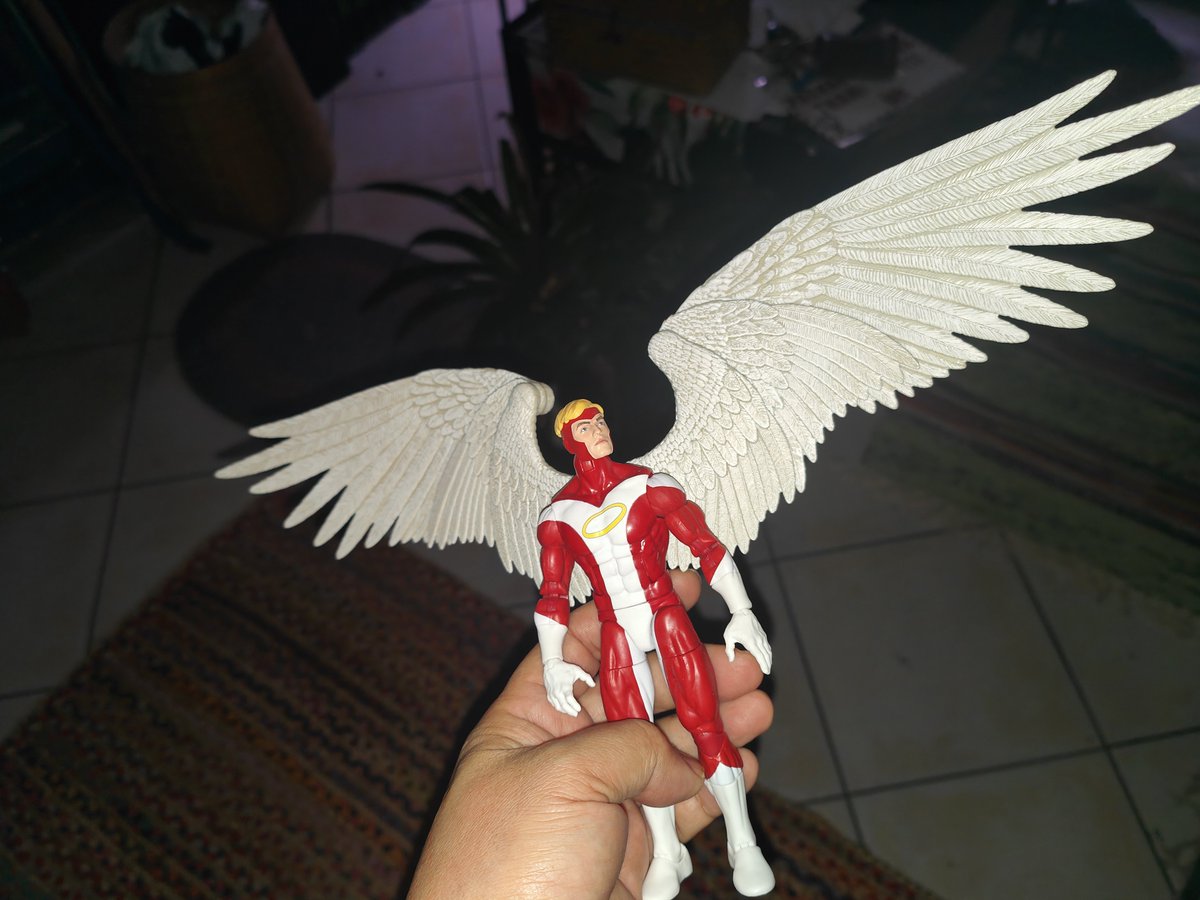 NDC10273's tweet photo. @KyleComics I really enjoy the new action figure they made of this character. Something about those wings... Even his Archangel transformed version is a fave figure. Could totally see Brad in this costume for Halloween. https://t.co/cPkz89CKNR