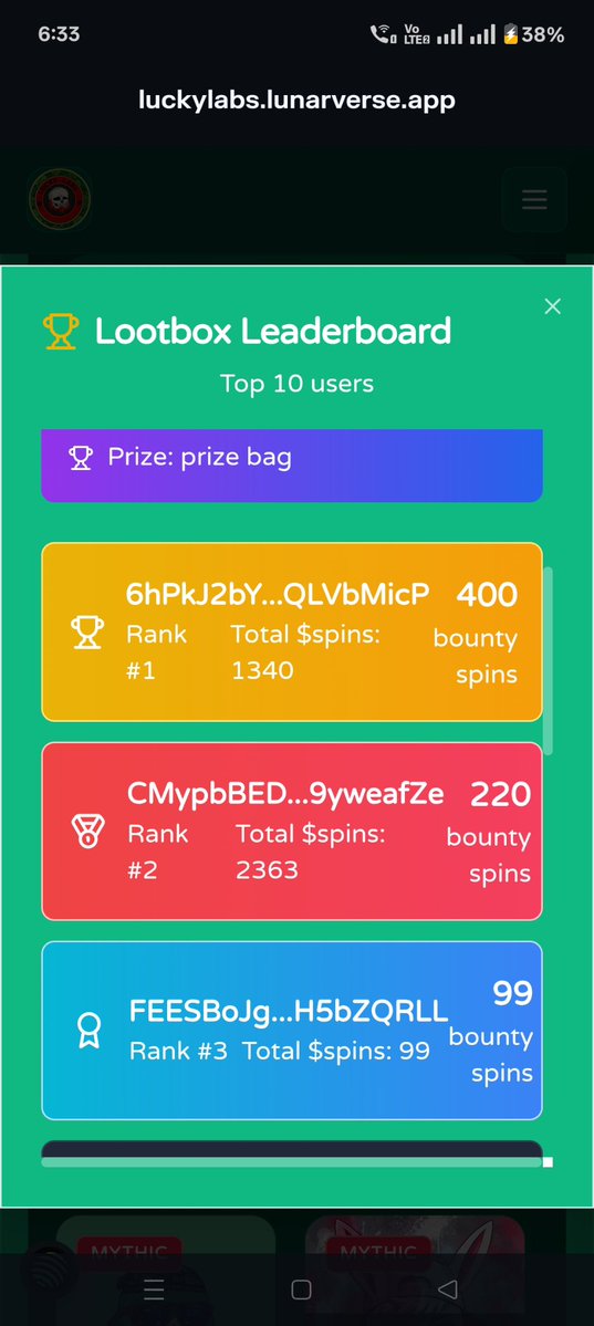 Lucky_Leps's tweet photo. 12 hrs remaining for the monthly leaderboard bounty to end
Prizes-
Winner 1 - Owltopia G2
Winner 2 - lady lep she's pimp trait and nft from bear collection. 
Winner 3 - 2 male leprechaun.
Today's lootz bounty rackback applicable for token spin too.
Current leaderboard standing:- https://t.co/d5mgZIYeMZ