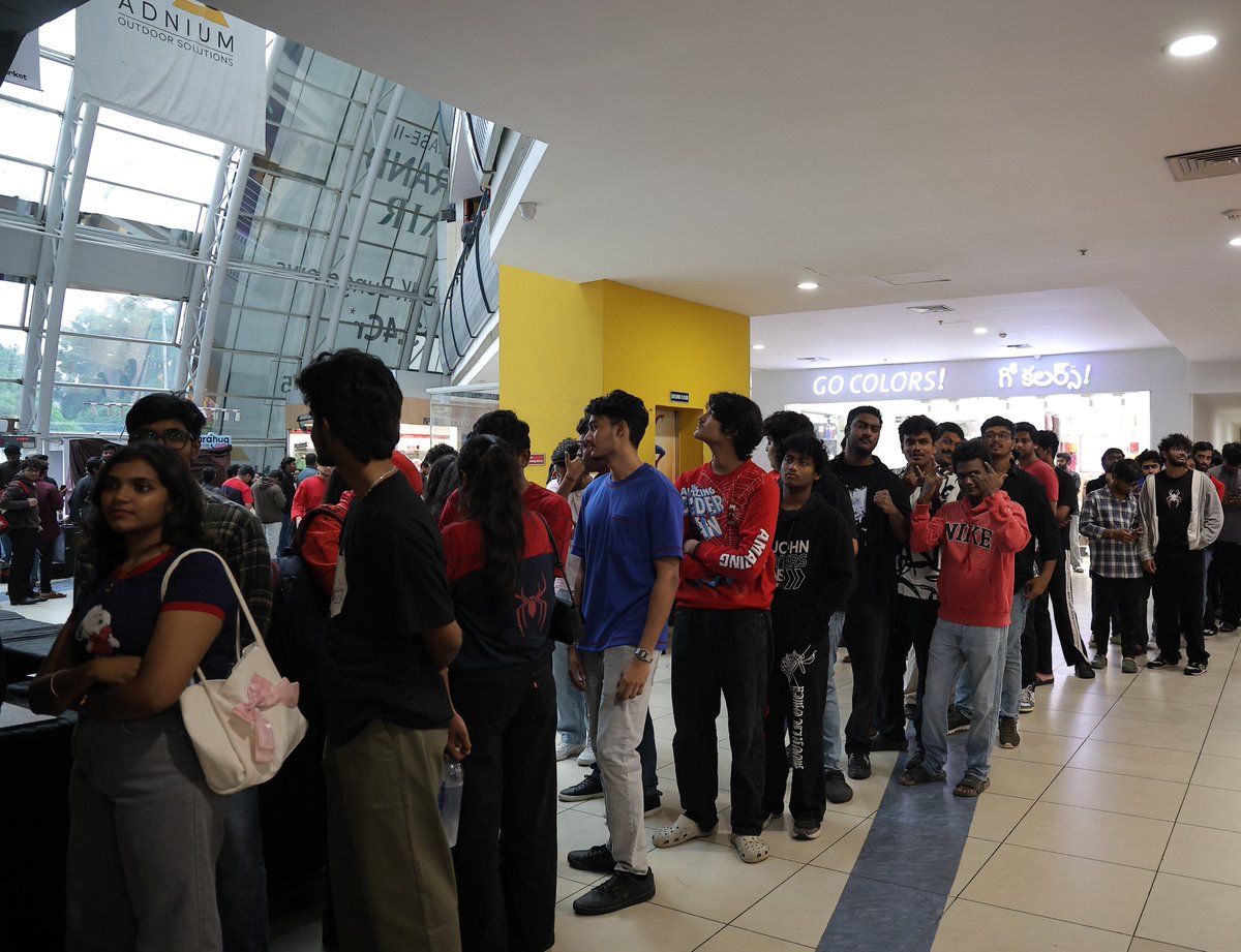 comicsstreet26's tweet photo. Ending on a massive high! 🕸️ What an incredible last day hosting the special screening of Spider-Man: Brand New Day at @PrasadsCinemas   unmatched energy, and pure love for the Web-Slinger.
​Threading some of our favorite moments below 

#spiderman #brandnewday #pcxlarge #hyd https://t.co/p9uE2Zvi1Z