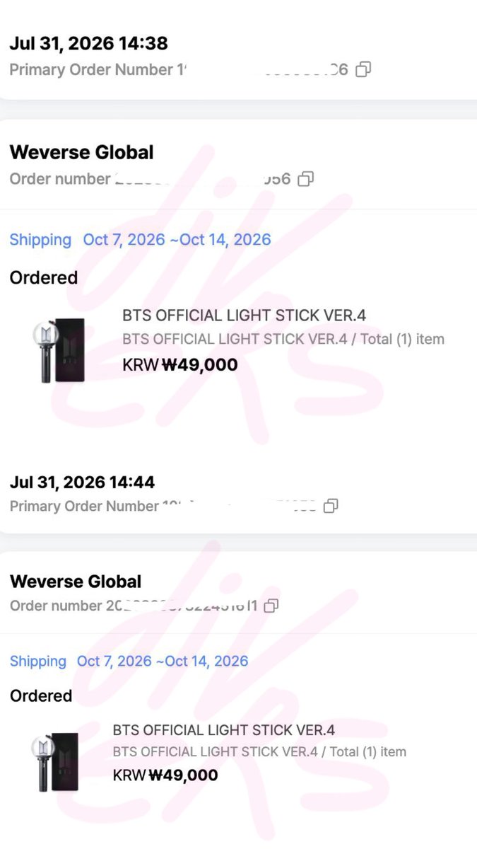shopwithdivers's tweet photo. #proof #testi bts lightstick ver 4 ❤️🫶🏻
────୨ৎ────
tags. wts want to sell bts lightstick jasa co web korea warehouse korea preorder jastip korea https://t.co/xUGjmysfGU