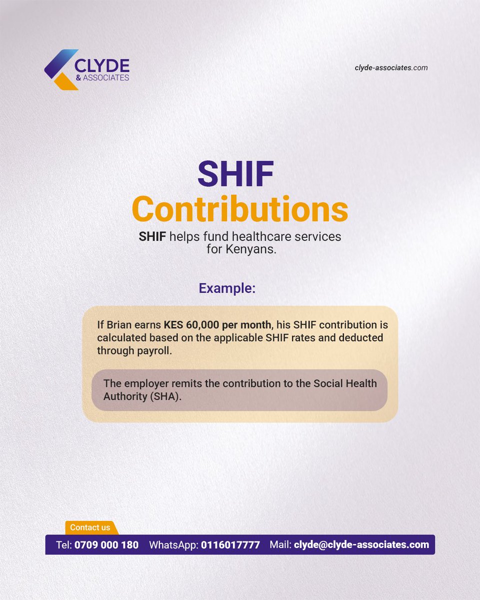 ClydeAssociates's tweet photo. Ever wondered what gets deducted from your salary and whyUnderstanding these deductions helps both employers and employees stay informed and compliant.

Swipe through our carousel to learn more.

#FAQFriday #PayrollTaxes #PAYE #SHIF #NSSF #HousingLevy #KenyaBusiness https://t.co/UchXomHi51