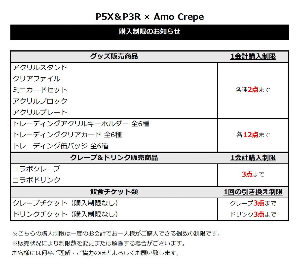popupcafe_nanba's tweet photo. P5X＆P3R × Amo Crepeコラボ🎩

🗓️開催期間
8月1日(土)~8月30日(日)

なんば店は事前予約制となります！
※アカウント登録は不要です

予約は下記URLよりお願いいたします⤵︎
https://t.co/U6Yk8Spz6j https://t.co/OPx4fM6LCy
