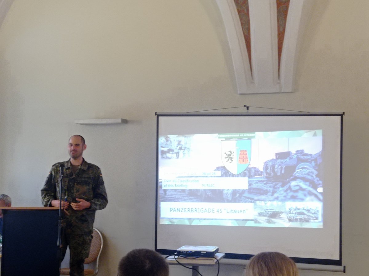 gardus's tweet photo. Met with Germany's Panzer Brigade 45 in Lithuania to discuss Baltic security, deterrence &amp; regional readiness. #NATO #Lithuania #BalticSecurity https://t.co/5ltgzGDZJg