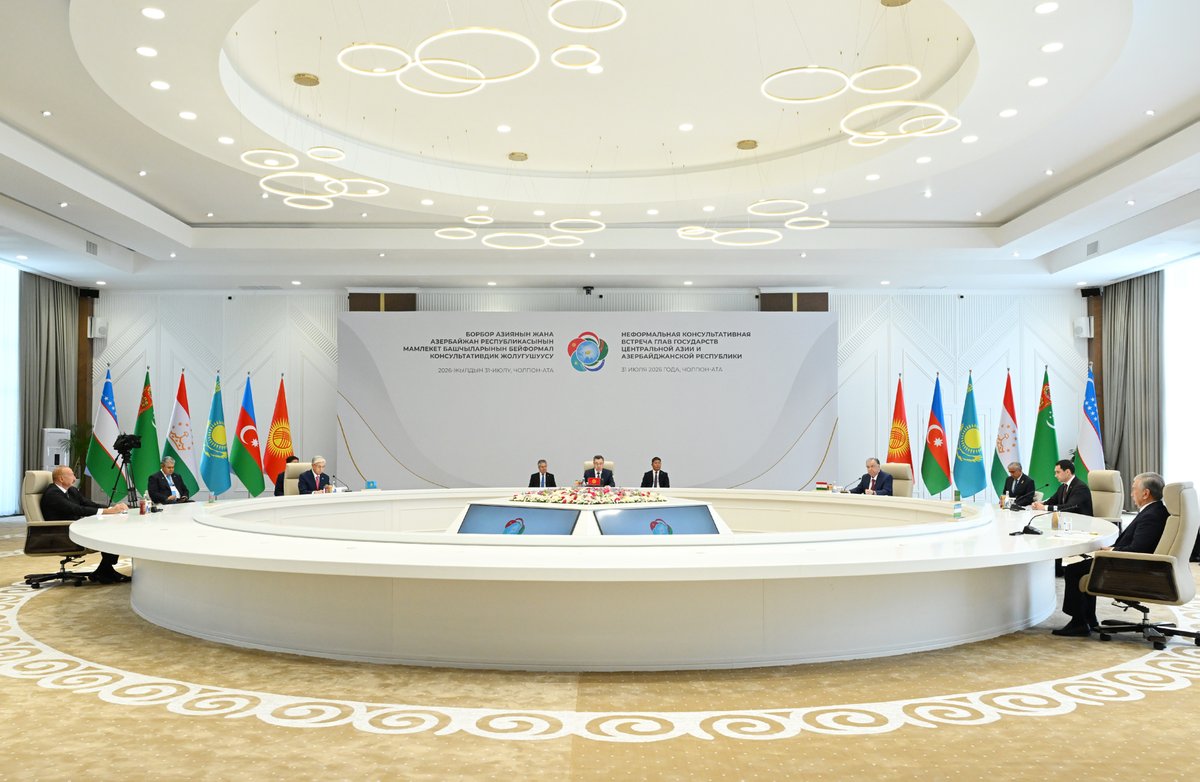 azpresident's tweet photo. Çolpon-Ata şəhərində Azərbaycan və Mərkəzi Asiya ölkələrinin Dövlət Başçılarının qeyri-rəsmi görüşü

https://t.co/HVnIfDfOge https://t.co/8y6xAJVjHk