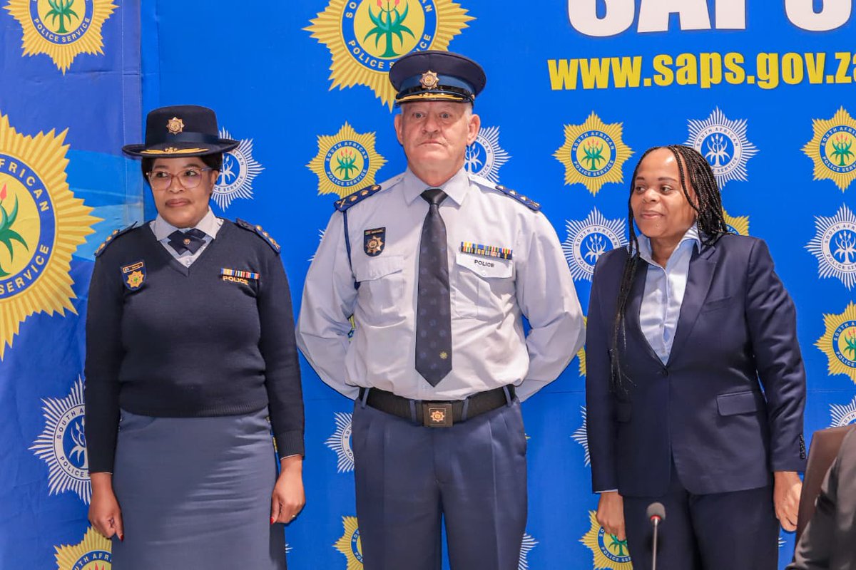 SAPoliceService's tweet photo. #sapsLIM [ACTING NATIONAL COMMISSIONER ANNOUNCES NEW PROVINCIAL COMMISSIONER FOR SAPS IN LIMPOPO] The Acting National Commissioner, Lt Gen Puleng Dimpane, has officially announced the appointment of the new Provincial Commissioner of Police in Limpopo, Lieutenant General Jan Scheepers. 

She was joined by the Limpopo Premier, Dr Phophi Ramathuba and the MEC for Transport and Community Safety, Ms Violet Mathye, the Director General from Office of the Premier, Mr Nape Nchabeleng, the HoD for Transport and Community Safety, Mr Steve Matjena, the Deputy National Commissioner for Policing, Lieutenant General Mosikili and SAPS Provincial Management ranging from Deputy Provincial Commissioners, District Commissioners and Brigadiers.

The appointment ceremony took place at the Premier's Office in Polokwane. 

The appointment follows the retirement of Lieutenant General Thembi Hadebe in June 2026 and forms part of SAPS' ongoing organisational renewal programme aimed at strengthening leadership, enhancing service delivery, and advancing the #SAPSResetAgenda through professional, ethical, accountable, and effective policing. ME