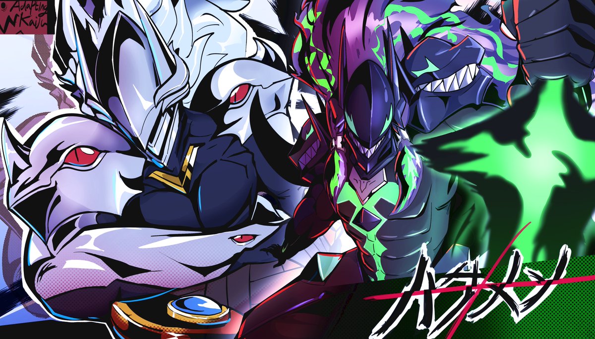 AdaptingKaiju's tweet photo. Edited my Hakumen and Susanoo art together, Was really busy with artfight and life stuff this month, august will be prime time https://t.co/XNT9f9JS9L