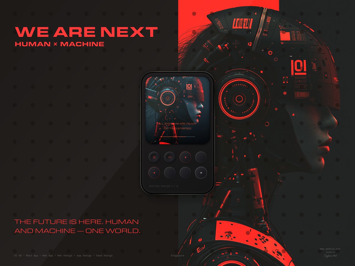 safiruart's tweet photo. Robot Controller ✔
Scenic Design, Future is Here. Human and Machine - ohhh...
Created by
Safiru Art ⚫️
Premium UI UX & Product Design
https://t.co/tOX04i9sEt
#safiruart #robot #uxdesigner #uidesigner #interfacedesign #robotic #uiux #art https://t.co/ljR962WxKr