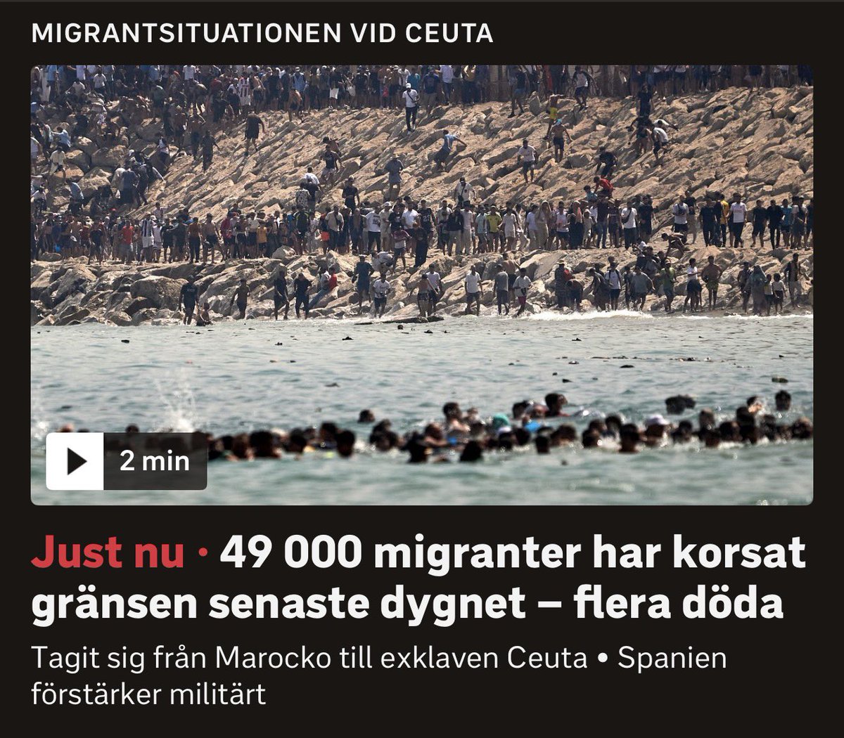 OmarMakram's tweet photo. Pedro Sánchez och de spanska socialdemokraterna har skapat incitamenten som ledde till gränskollapsen i Spanien.

Deras politik är ett hot mot Europas inre säkerhet.

Uteslut Spanien ur Schengen! https://t.co/6v5EMwZ5wg