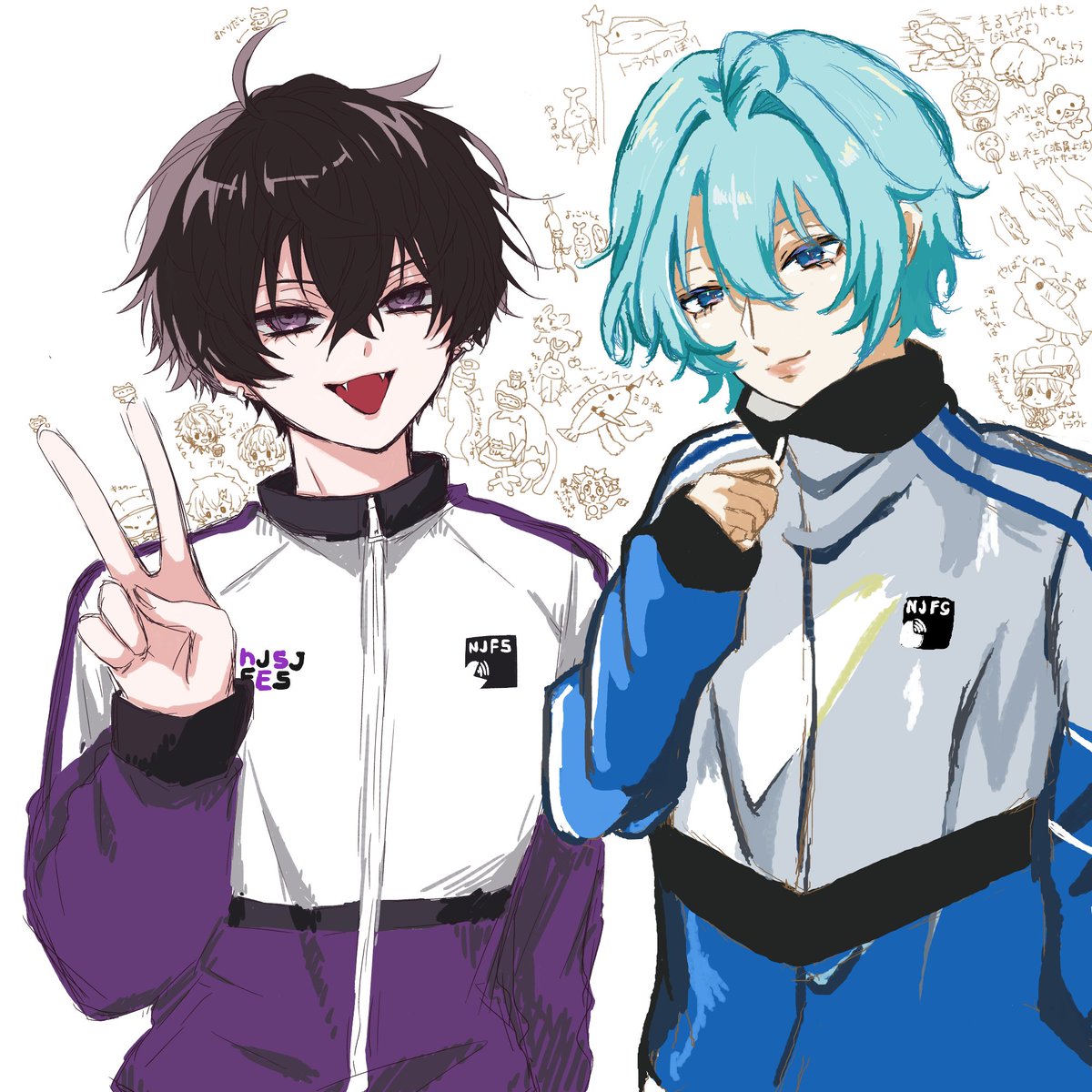mi7mo12's tweet photo. 再掲なんだけど私この時のかなでちゃんとくしさんとの絵チャの🤝さんが自分で描いた🤝さんの中では理想のお顔してる気して…でも描けない…😭 https://t.co/ssmmpJblnp