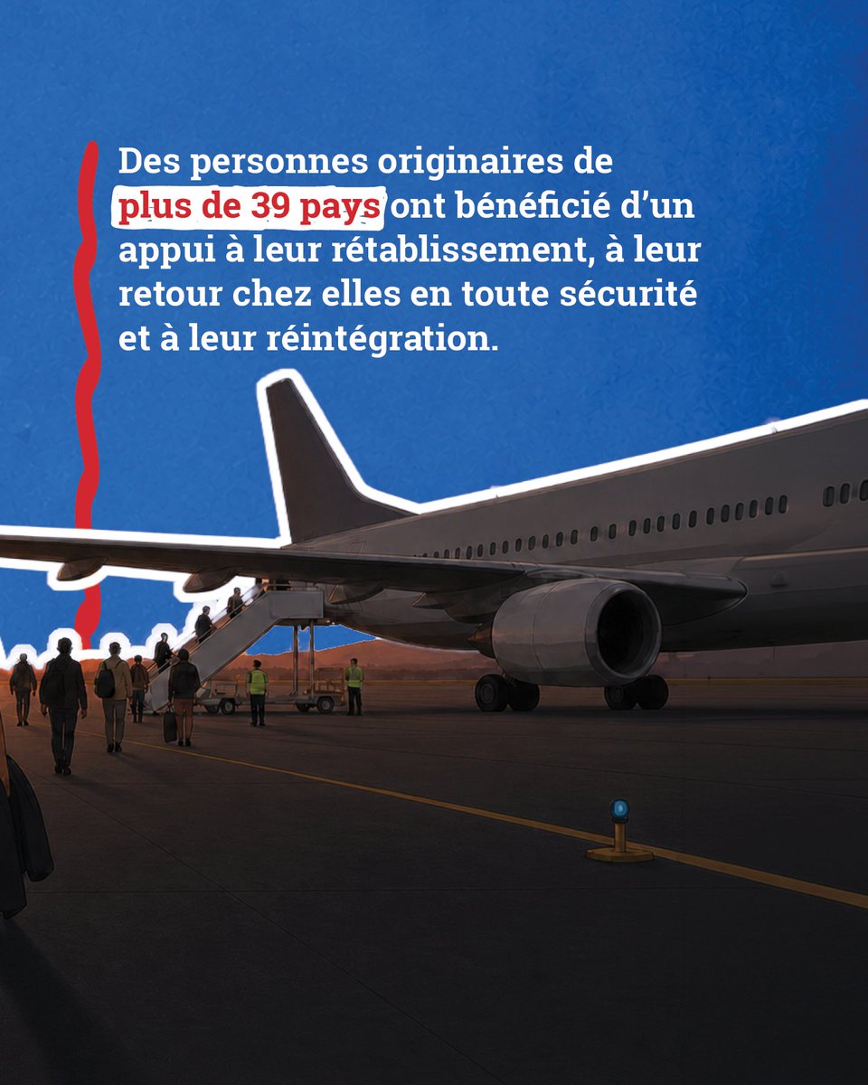 OIMMali's tweet photo. #WorldDayAgainstTraffickinginPersons: 3 500 victimes de la traite assistées par l'OIM entre 2022 et 2025.
Originaires de plus de 39 pays, elles ont bénéficié d'un soutien pour leur rétablissement, leur retour en sécurité et leur réintégration.
#EndHumanTrafficking #SafeMigration https://t.co/lFtMgT6fU1