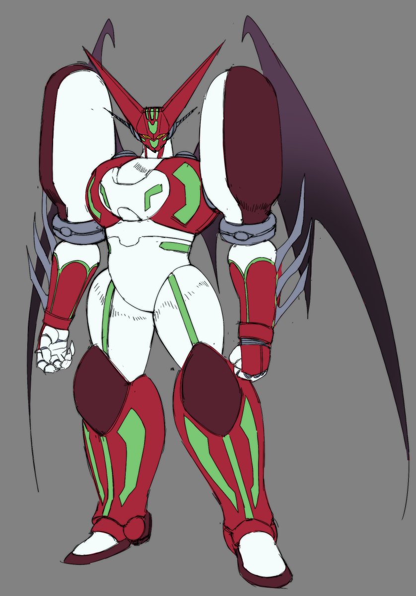 pbx_hvn_breaker's tweet photo. how i would draw shin getter in the future cuz when i look back to some of the old art i did his bum ass keep changing design so i decided to make a ref xd https://t.co/1qGEUn9eeZ