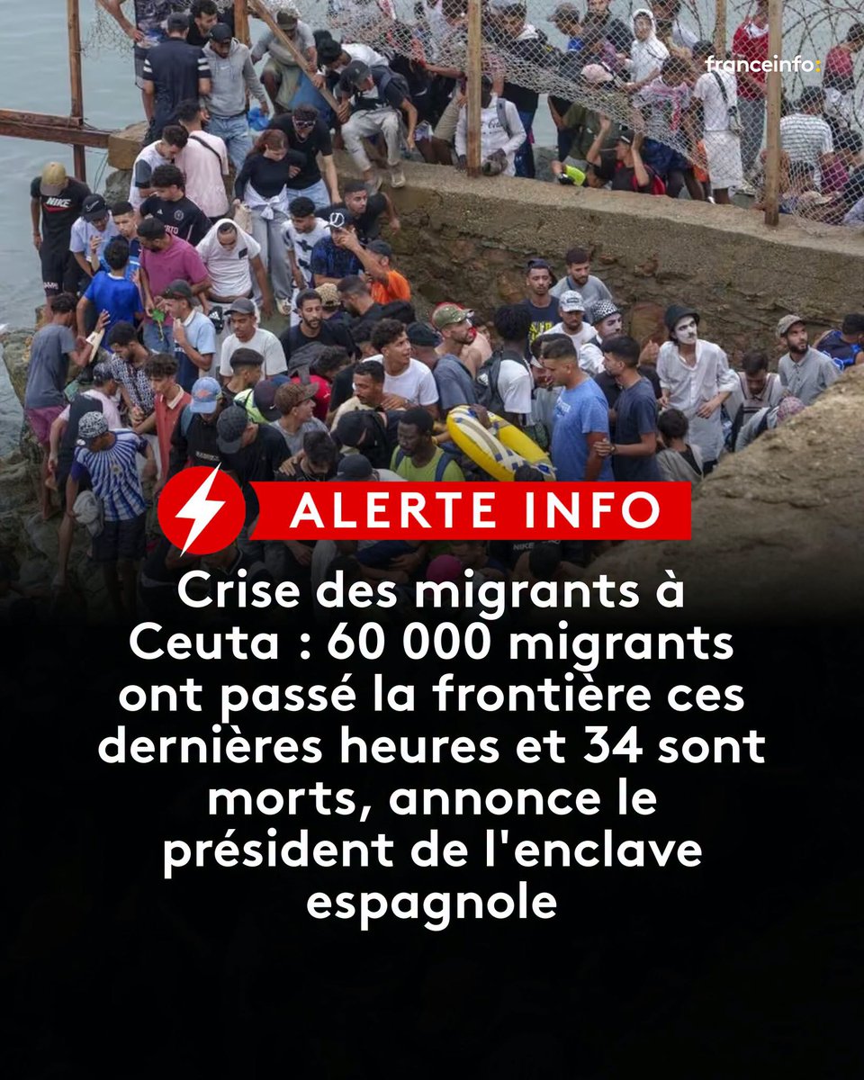 JacquesDanvy's tweet photo. Bientôt en France du fait de l'espace #Schengen voulu par les bien-pensants. #CeutaEsEspaña https://t.co/Wj9UuAx4xT