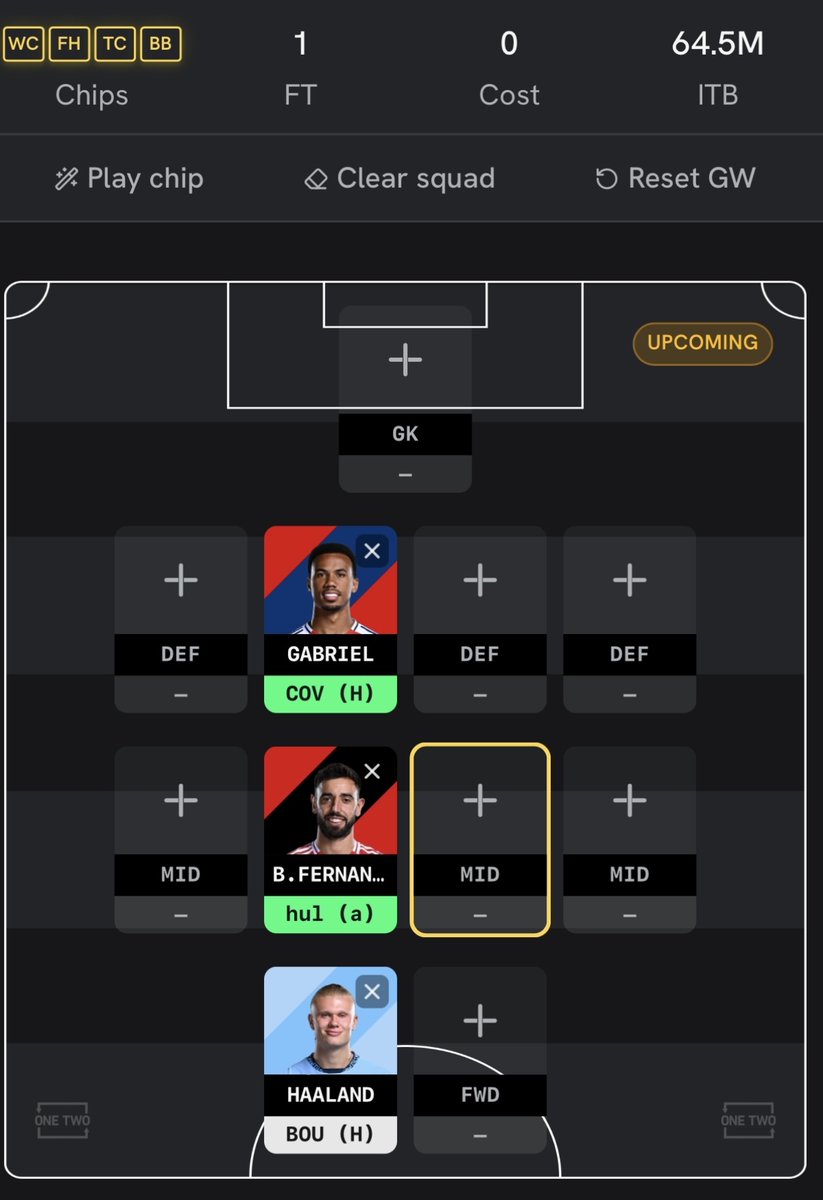 joinonetwo_X's tweet photo. Draft your FPL team and plan transfers + chips with our free FPL Planner.

Then follow the FPL conversation on a platform built for it.