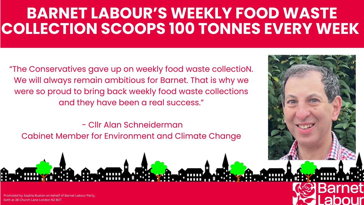 BarnetLabour's tweet photo. Weekly dedicated food waste collection – introduced by Barnet Labour – scoops up more than 100 tonnes per week: https://t.co/ENn2h3j1R4 https://t.co/q8aXwWMqSz