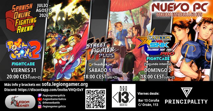 SFEXOnline's tweet photo. Street Fighter EX2 Plus tournament THIS SATURDAY 🔥
@Thenextbattle are bringing EX2 Plus online from Galicia, Spain, played through @Arkadyzja
🕕 18:00 CEST | 17:00 BST | 12:00 ET | 09:00 PT
📺 https://t.co/ghIAM7NiBM
Come support the scene!
#SFEXOnline #StreetFighterEX2Plus https://t.co/jmIRjIdqYC