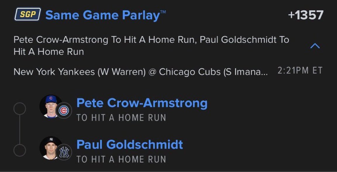 Hankfarme's tweet photo. 2 swings ✌🏽

DISCORD LINK 🔗 IN BIO IF YOU WANT ACCESS TO ALL MY BEST PLAYS !

https://t.co/DJDgTBsd06

| #PrizePicks 🔐 | #PROPS | #POTD 📋 | #Picks | #MLB ⚾ | #Gambling𝕏 | #Parlay https://t.co/HaNG3tAtUK