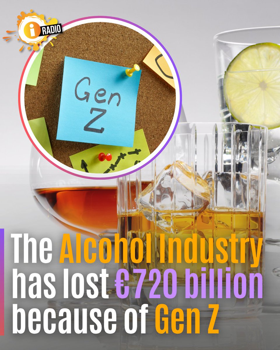 ThisisiRadio's tweet photo. Is the world going sober??

Research shows that the alcohol Industry has lost over €720 billion in the last 4 years, largely do to a change in habits from the younger generation.

Do you think this is a good sign??

#Alcohol #Genz #Research #Generation https://t.co/ldyJnRDLqW