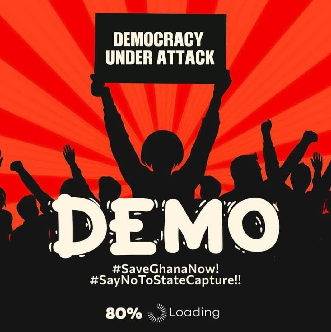 BureauNpp's tweet photo. DEMOCRACY UNDER ATTACK DEMO
#SAY_NO _TO_STATE_CAPTURE
#SAVE_GHANA_NOW_ https://t.co/wYMSG1dqbh