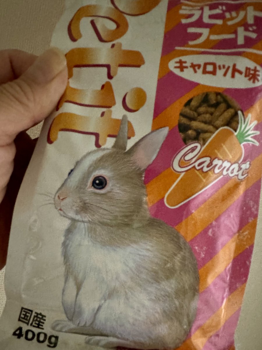 押し入れを整理してたら未開封の餌が出てきたけどこれは新しいうさぎ