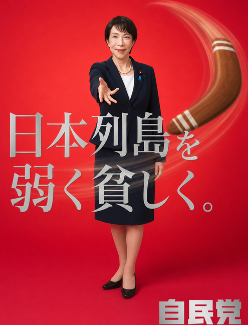 tacowasa2nd's tweet photo. 今度の選挙のポスターこれでどうですか、自民党さん。

これなら珍しく嘘がないですよ。 https://t.co/FVOJvsiRy8