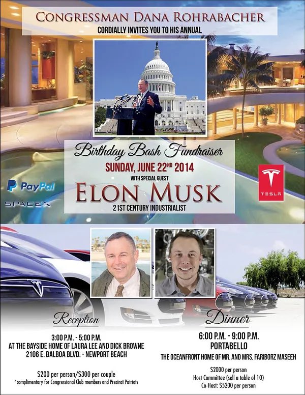 jimstewartson's tweet photo. He won’t do it because Elon owes SpaceX (and Starlink) to the Russians.

He went to Moscow 3 times when he started the company. Soon after, Putin’s favorite congressman Dana Rohrabacher pushed legislation through to privatize space.

Elon raised money for Dana’s reelection campaigns.

In 2022, Elon dropped service for Starlink in Crimea because Putin told him to. And right after the election last year, Elon was in direct talks with the Russians about a joint Mars mission.

Elon Musk is a traitor and a danger to civilization.