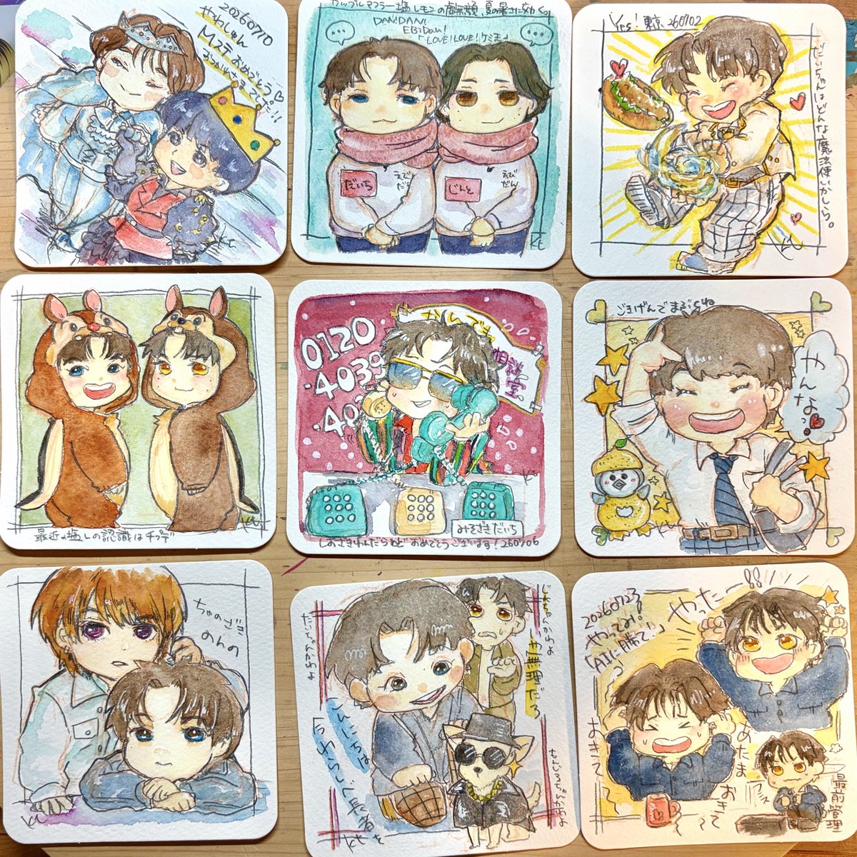 mowmowkt's tweet photo. 7月のイラスト
今月も手のひらペーパーがたくさん増えました！
苦手なデジタルの落書きが思った以上にたくさんの人に見てもらったりしてとっても驚きました🤗

来月も楽しく応援しまーす💙
#みるきーずお絵描き部 https://t.co/NTuGeiTIEp