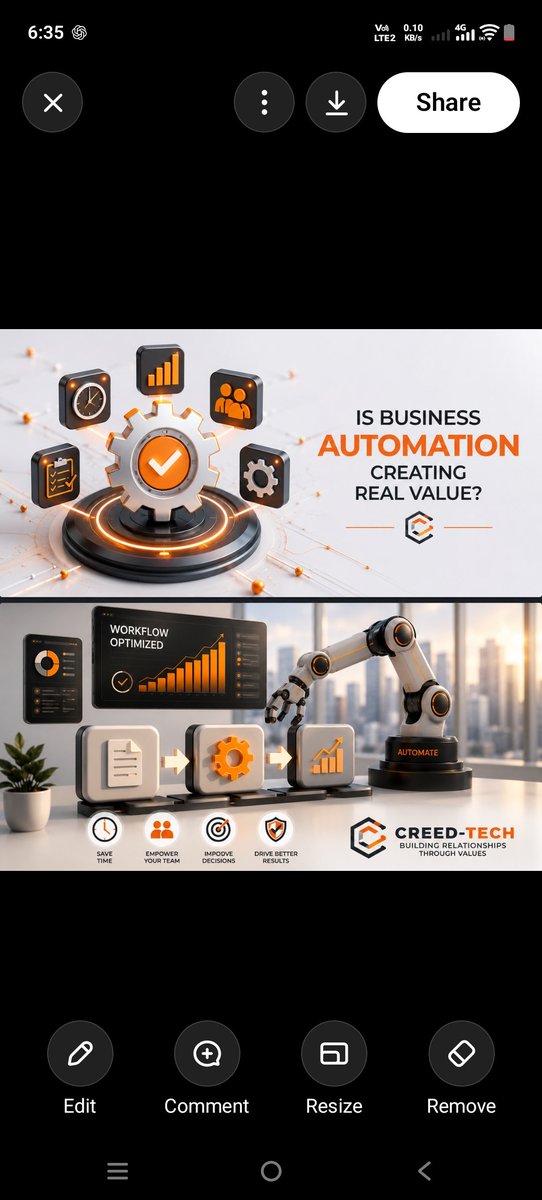CreedtechHq's tweet photo. Is Business Automation Creating Real Value?

Automation is not about replacing people.
It is about improving the way work gets done.
Better processes save time improve consistency and support better decisions.
Values shape every lasting relationship.
Hashtags: #BusinessAutomation #DigitalTransformation #CreedTech