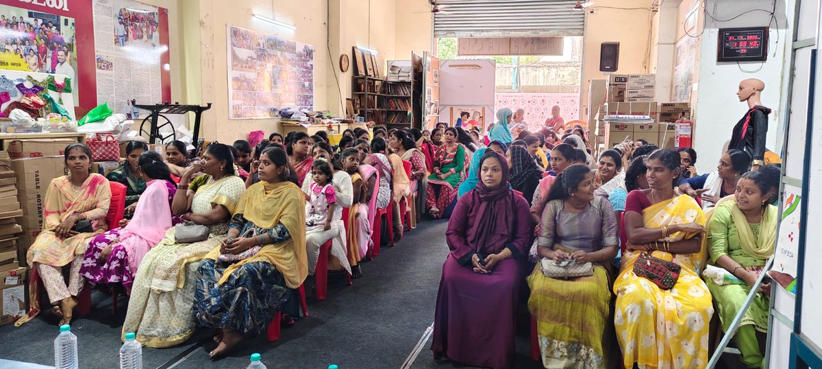 KadamaiE's tweet photo. "We don't train employees, We build Entrepreneurs"  Proudly distributed 40 Sewing Machines, 40 Aari Kits &amp; 25 Bicycles to Kadamai Beneficiaries in North Chennai’s fishing community.
Thank you @PayPal &amp; Giving Matters Foundation 
#KadamaiTrust #WomenEmpowerment #CSR #SocialImpact https://t.co/Hj2x7JQFvF