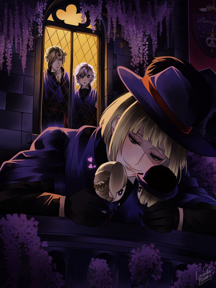 VilsCookie's tweet photo. I shouldve made the nuis kiss now that I think about it 

#twistedwonderland #rookhunt https://t.co/rSdMBDQIoI
