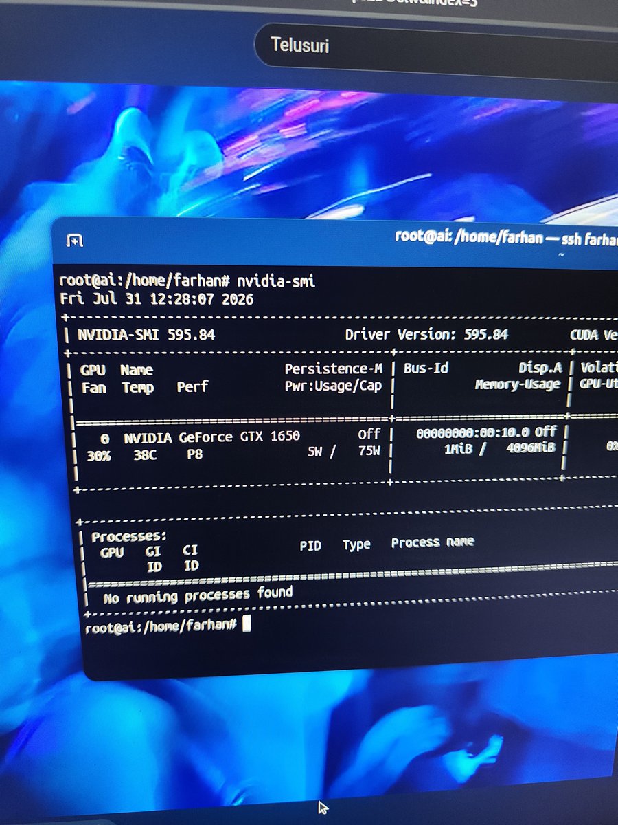 farhanrivaldy_'s tweet photo. Ada yang tau lagi ngulik apaan πππ
#studywithfarhan #sysadmin #ubuntu #homelab #selfhosted https://t.co/jgpMh2dlr9