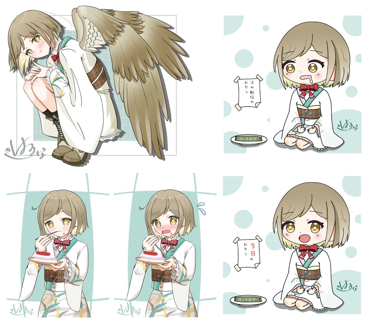 harukakonata08's tweet photo. #今月描いた絵を晒そう
今月は差分込みで５枚、差分なしだと３枚のイラストを描きましたー✨(  ˶¯ ꒳¯˵)
ほぼほぼ、ただの推し活記録みたいになってます( *´艸｀) https://t.co/6YesZbAiTw