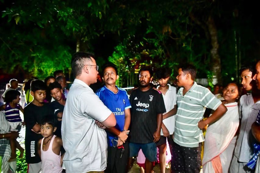 GauravGogoiAsm's tweet photo. I visited the flood-affected families in Hahsora Chetia Gaon and Panigaon under the Purba Jorhat Block of the Mariani constituency. Meeting families who have lost so much, yet continue to face each day with remarkable resolve, was deeply moving. During the visit, I distributed relief materials and assured them that they will not have to face this crisis alone.