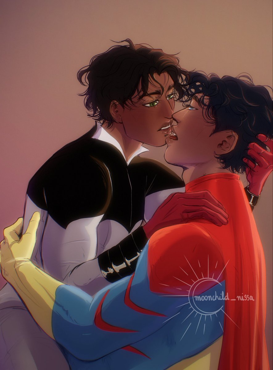 moonchild_nissa's tweet photo. Cmm for @DrakonK2 , thank you so much for asking me such a sweet JonDami drawing 💖 https://t.co/o7McJMrZSW