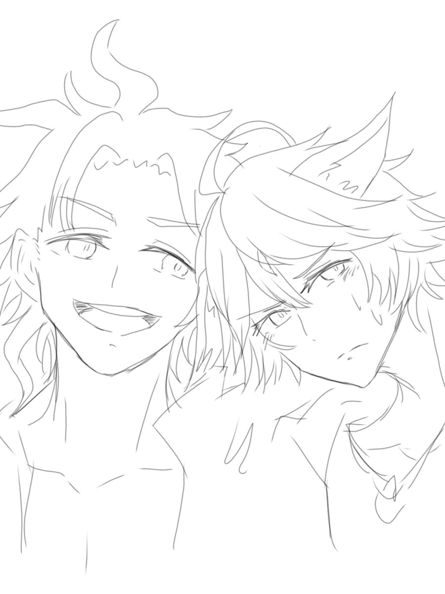 PiYoSubata's tweet photo. 絵が下手くそでごめんなさいですが、こう言う、水着シスと水着シエテの2人の絡みのイラスト大量にみたい。別にBLとかではなく…！！() https://t.co/GftfBpU3ph