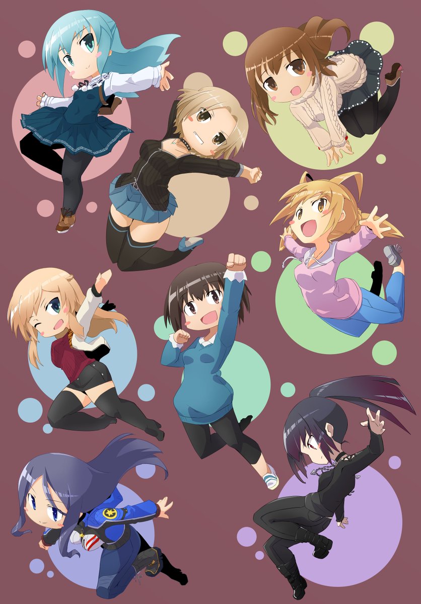 Auto_Nattou's tweet photo. ７月誕生日の皆様方！
合間に通常頭身のキャラクターも
描けていけたらいいなぁ。
#今月描いた絵を晒そう https://t.co/PE7MVjAmSH