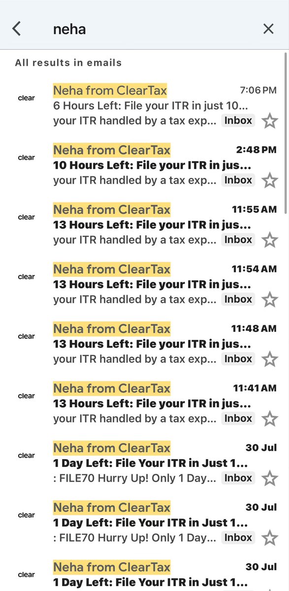 capcswami's tweet photo. Neha from clear tax
@_cleartax 
Maine khud file kar li meri itr 
Neha ko bol do https://t.co/R9bGjcp89F