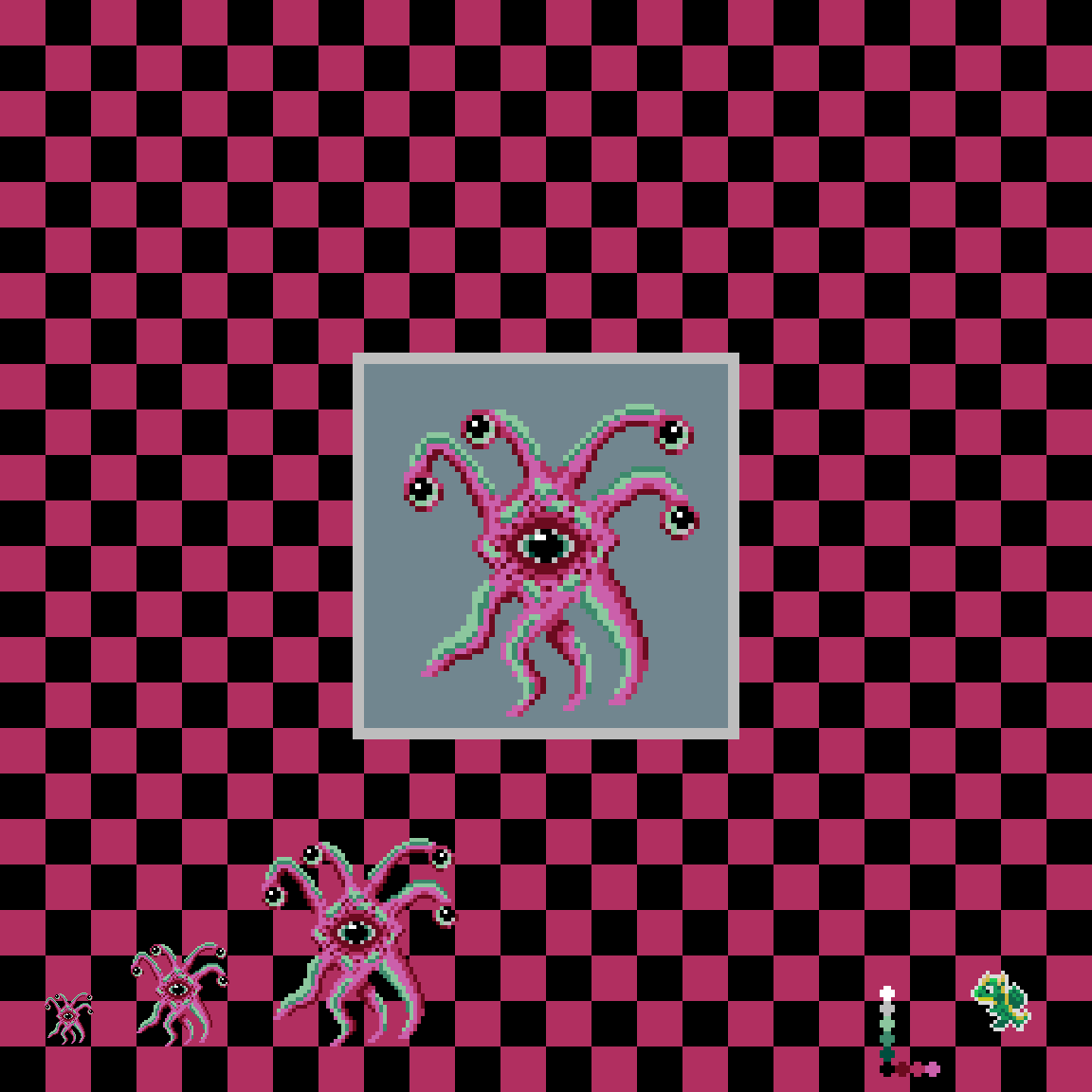 AgateDragon's tweet photo. Aberration

"When you gaze into the abyss, the abyss gazes back" 👁️
#pixelart https://t.co/KYRGwoy2sZ