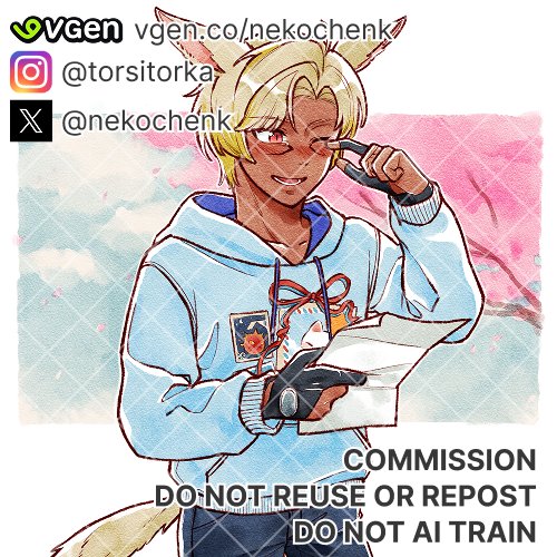 nekochenk's tweet photo. commissions results!! thank you for commissioning~ ☆\(•u•  ) 

#VGenComm #VGen #artidn #CommissionOpen https://t.co/MMZ0CfOj3M