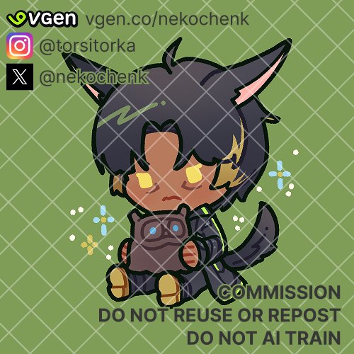 nekochenk's tweet photo. commissions results!! thank you for commissioning~ ☆\(•u•  ) 

#VGenComm #VGen #artidn #CommissionOpen https://t.co/MMZ0CfOj3M
