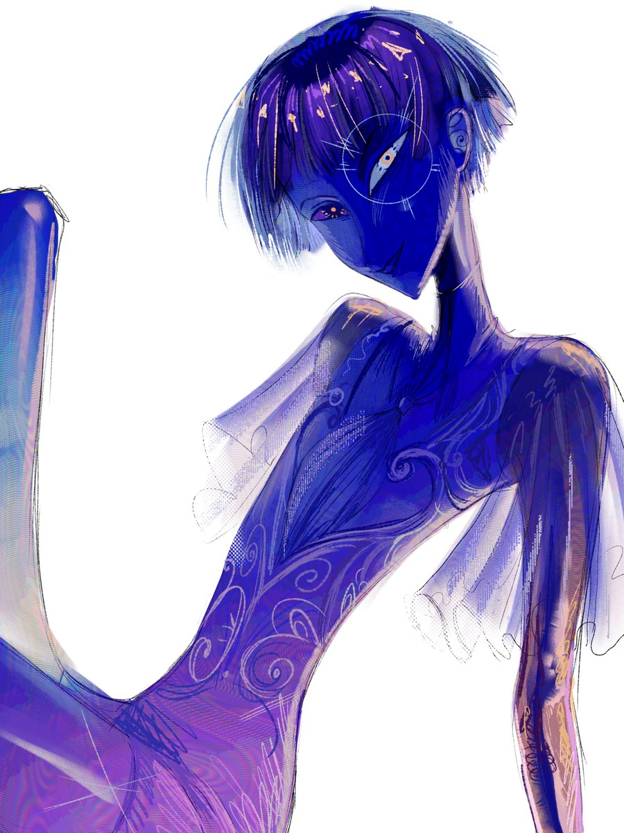 NastaG15's tweet photo. Phos 
Tried experimenting with my rendering style today.
#HousekiNoKuni #Phosphophyllite #FanArt #DigitalArt #宝石の国 https://t.co/WUZ44oaIQW