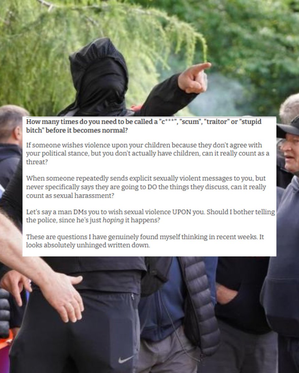LauraEWebsterr's tweet photo. Written a bit about the massive influx of abuse, threats and targeted harassment I've received due to The National reporting accurately on the far-right's activities and aims. 

TLDR: The National won't be silenced. https://t.co/huixXWBDMI